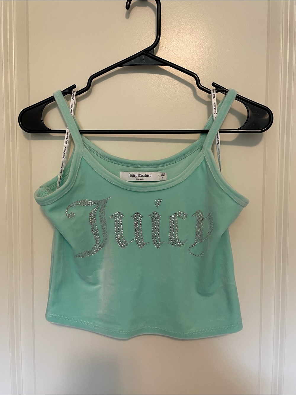 Juicy Couture Mint Green Rhinestone Logo Camisole